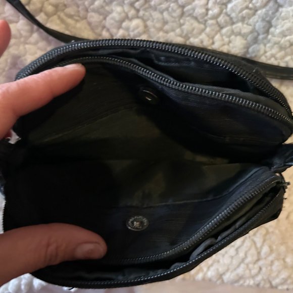 The Sak MultiSak Striped Canvas Cross Body Small Purse Bag Multiple Pockets - Picture 3 of 4